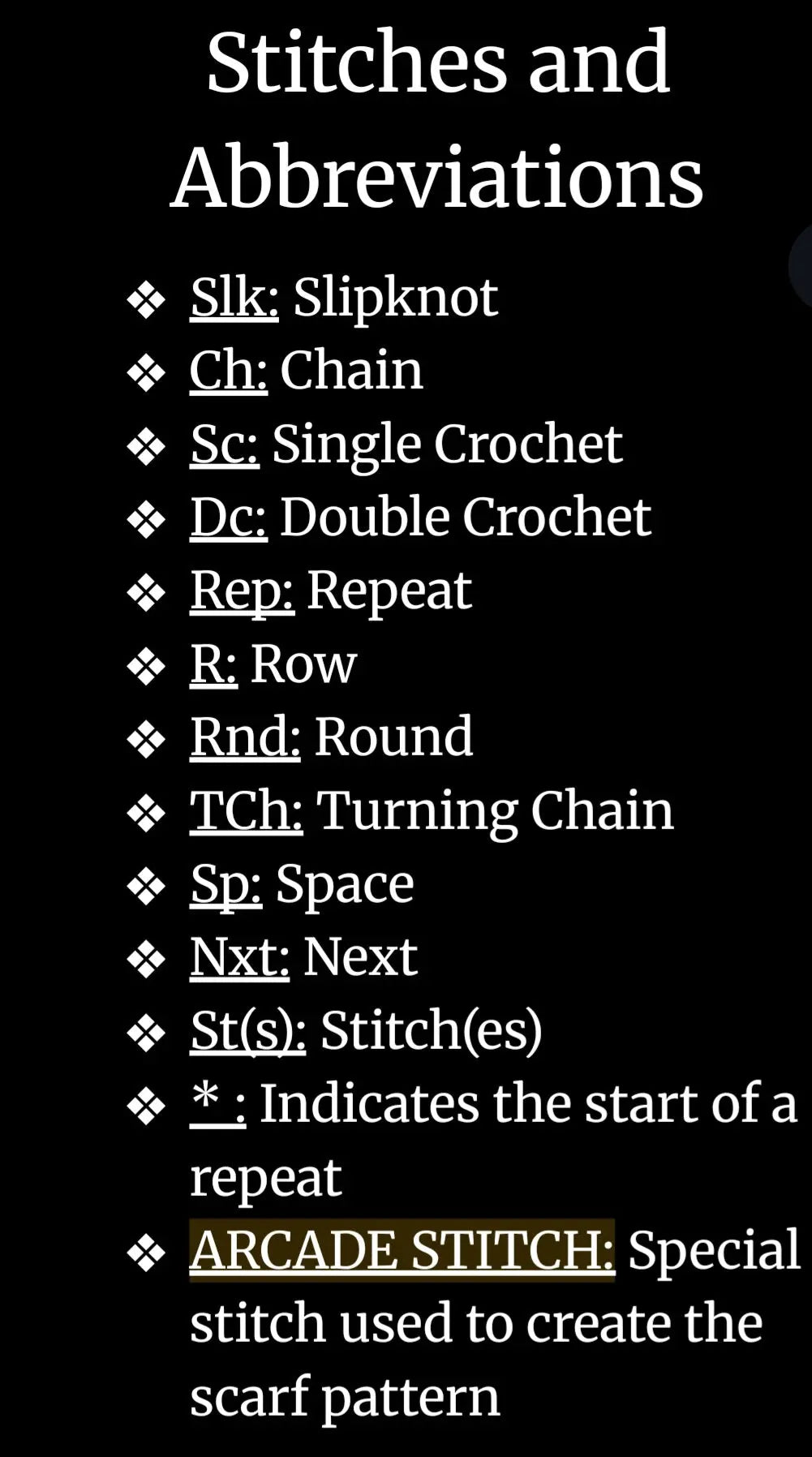 Arcade Stitch Scarf Pattern JAWBRAKRstudio