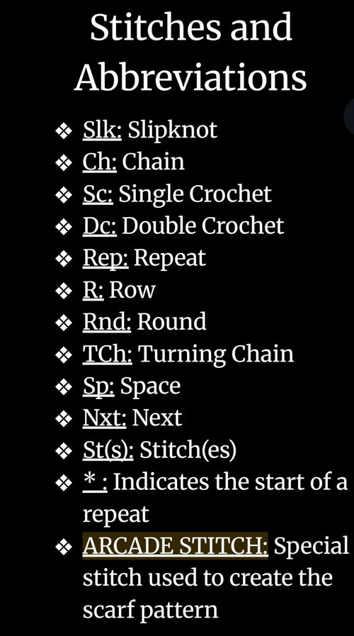 Arcade Stitch Scarf Pattern JAWBRAKRstudio