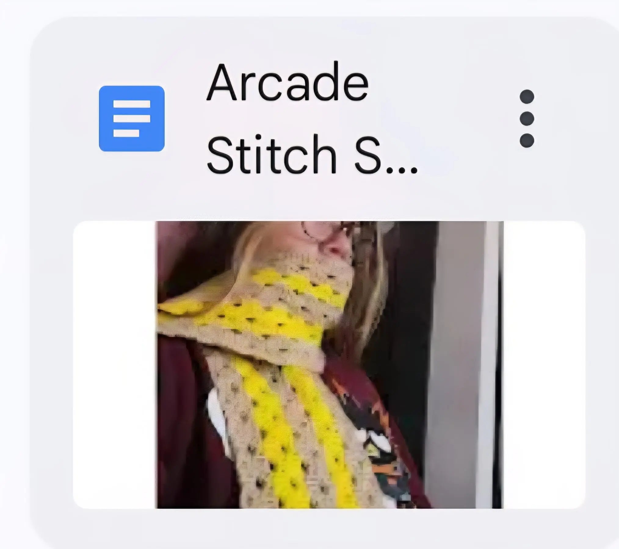 Arcade Stitch Scarf Pattern JAWBRAKRstudio