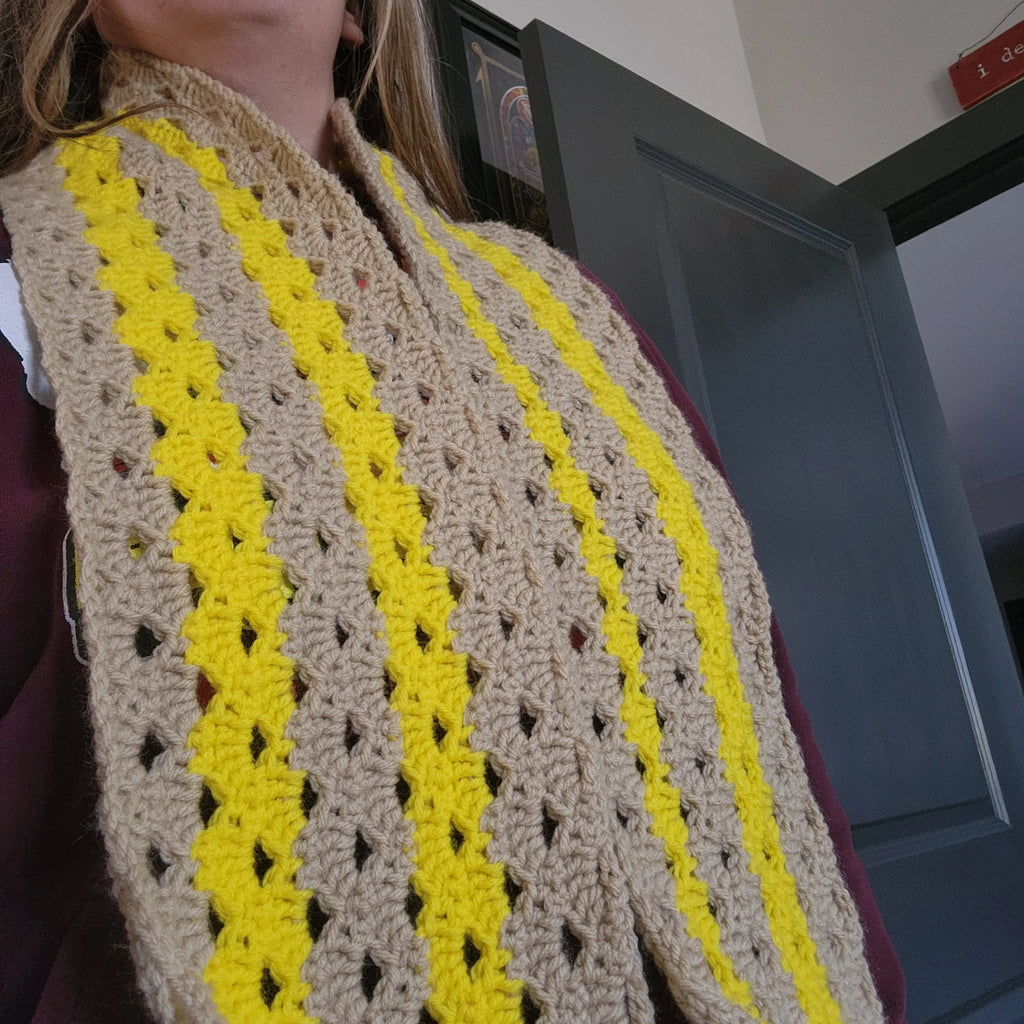 Arcade Stitch Scarf Pattern JAWBRAKRstudio
